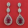 American Diamond Classic Earring with Rhodium Plating