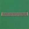 American Diamond Classic Bracelet with Rhodium Plating Mehndi Plating