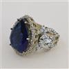American Diamond Adjustable Ring with Mehndi Plating