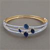 American Diamond Openable kada with 2 Tone Plating