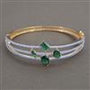 American Diamond Openable kada with 2 Tone Plating