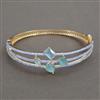 American Diamond Openable kada with 2 Tone Plating