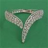American Diamond Classic Kada with Rhodium Plating Mehndi Plating