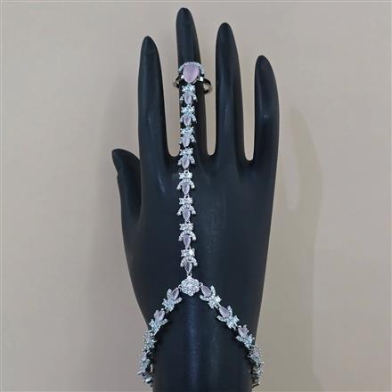 American Diamond Adjustable Hath Pan with Rhodium Plating