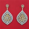 American Diamond Classic Earring with Rhodium Plating 2 Tone Plating Mehndi Plating