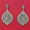 American Diamond Classic Earring with Rhodium Plating 2 Tone Plating Mehndi Plating