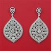 American Diamond Classic Earring with Rhodium Plating 2 Tone Plating Mehndi Plating