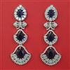 American Diamond Classic Earring with Rhodium Plating