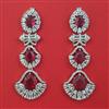 American Diamond Classic Earring with Rhodium Plating