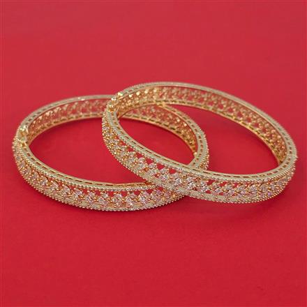 American Diamond Openable Bangles with Carat Plating