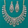 American Diamond Bridal Necklace with 2 Tone Plating