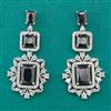 American Diamond Classic Earring with Rhodium Plating