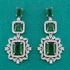 American Diamond Classic Earring with Rhodium Plating