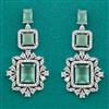 American Diamond Classic Earring with Rhodium Plating