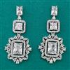 American Diamond Classic Earring with Rhodium Plating