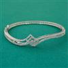 American Diamond Openable kada with Rhodium Plating 2 Tone Plating