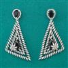 American Diamond Classic Earring with Rhodium Plating