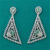American Diamond Classic Earring with Rhodium Plating