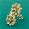 American Diamond Adjustable Ring with 2 Tone Plating