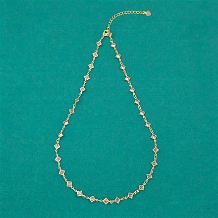 American Diamond Classic Chain with Rhodium Plating 2 Tone Plating