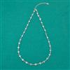 American Diamond Classic Chain with Rhodium Plating 2 Tone Plating