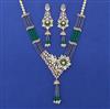 American Diamond Hazoorilal Necklace with Carat Plating