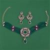 American Diamond Hazoorilal Necklace with Carat Plating