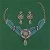 American Diamond Hazoorilal Necklace with Carat Plating