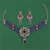 American Diamond Hazoorilal Necklace with Carat Plating