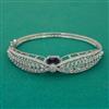 American Diamond Openable kada with Rhodium Plating
