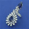 American Diamond Adjustable Ring with Rhodium Plating