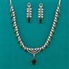 American Diamond Delicate Necklace with Mehndi Plating