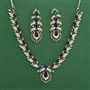 American Diamond Classic Necklace with Mehndi Plating