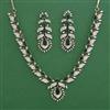 American Diamond Classic Necklace with Mehndi Plating