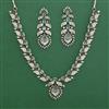 American Diamond Classic Necklace with Mehndi Plating