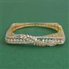 American Diamond Openable kada with Rhodium Plating 2 Tone Plating Carat Plating