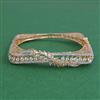 American Diamond Openable kada with Rhodium Plating 2 Tone Plating Carat Plating