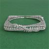 American Diamond Openable kada with Rhodium Plating 2 Tone Plating Carat Plating