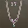 American Diamond Hazoorilal Necklace with Carat Plating