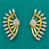 American Diamond Classic Earring with Rhodium Plating 2 Tone Plating