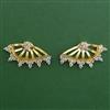 American Diamond Classic Earring with Rhodium Plating 2 Tone Plating