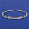 American Diamond Openable kada with Rhodium Plating 2 Tone Plating