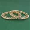 American Diamond 2 Pc Classic Bangles with Gold Plating