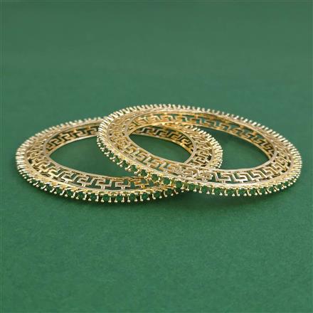 American Diamond Classic Bangles with Gold Plating