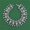 American Diamond Hazoorilal Bracelet with Rhodium Plating