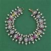 American Diamond Classic Bracelet with Mehndi Plating