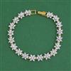 American Diamond Classic Bracelet with 2 Tone Plating