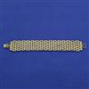 American Diamond Classic Bracelet with Rhodium Plating Mehndi Plating