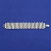 American Diamond Classic Bracelet with Rhodium Plating Mehndi Plating