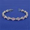 American Diamond Classic Bracelet with Rhodium Plating